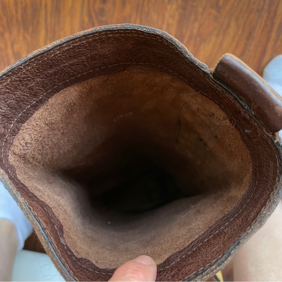 SOLD Women's Frye Jane Strappy Leather Riding Boots, Size 7 B - Picture 10 of 16